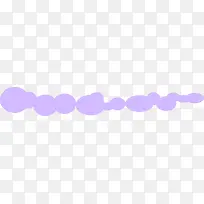 紫色手绘圆形气泡组合