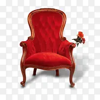 红三色的椅子