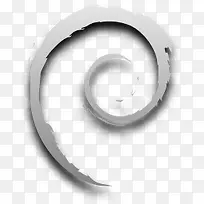 Debian涡流nouve侏儒灰色图标