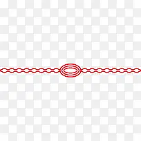 圆圈的红色边条的装饰边条