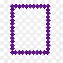 矢量紫色方块色块边框