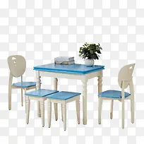 浅蓝色桌面餐桌素材