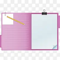 粉色笔记本