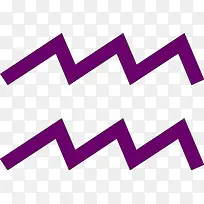 紫色折线