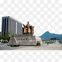 韩国光化门广场景观