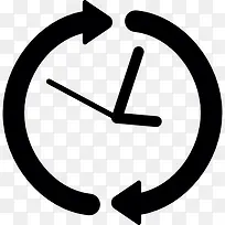 时钟圆形箭头图标