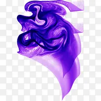 效果紫色丝带