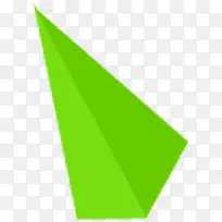 绿色立体三角形效果