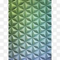 绿色立体三角形壁纸