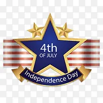 金色星星美国独立日