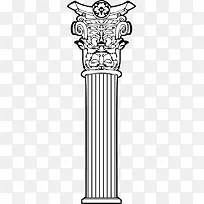 欧式古典花纹柱子