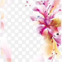 炫彩花朵花纹装饰矢量素材