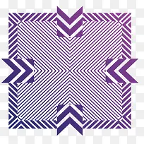紫色平铺式几何图形