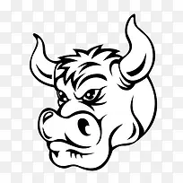 免抠公牛标识logo