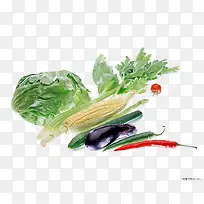 手绘蔬菜卡通食物图片 精品清新
