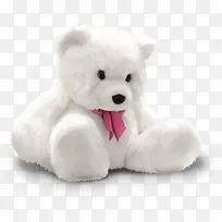 白色玩具小熊