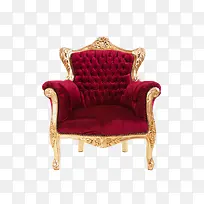 欧式红色沙发