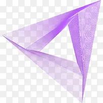 紫色几何三角形