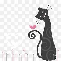 猫咪主题矢量素材