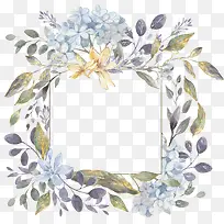 手绘植物花卉花框