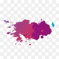 矢量紫色喷绘颜料油漆