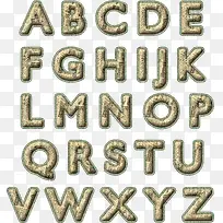 26个英文字母报纸装饰
