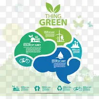 绿色环保图标设计矢量素材