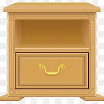 褐色实木家具柜子