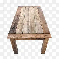 长形木头旧桌子