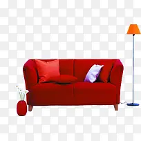 红色高清软包沙发家具