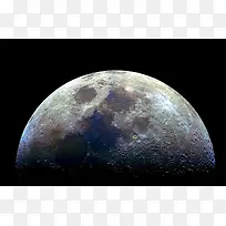 月球黑色背景图片素材