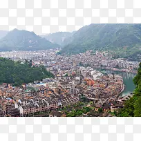 镇远古镇全景图