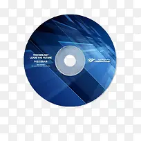蓝色DVD光盘设计模板免扣素材