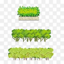 绿色植物树木矢量素材