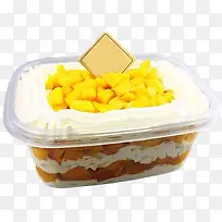 芒果千层蛋糕盒子装饰PNG