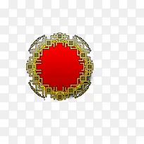 圆形花纹