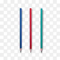 彩色柱形铅笔