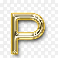 黄金字母P