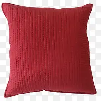 纯色红色抱枕