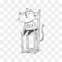 椅子上的猫咪