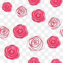 粉红玫瑰花铺满素材