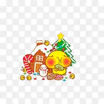 吃糖果的小鸡