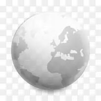 灰色的地球图标
