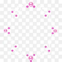 粉红珍珠花圈