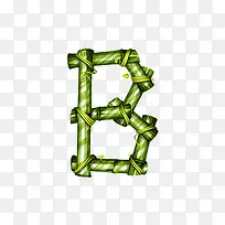 竹子字母b
