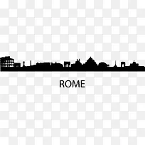 手绘Rome城市图