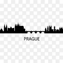 手绘Prague城市图