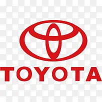 车标矢量图车标贴纸 TOYOTA