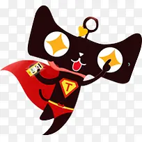 黑色闪光眼睛天猫超人