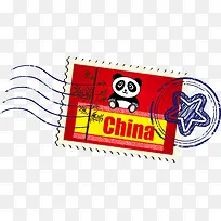 邮票中国矢量